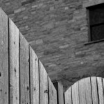 Photowalk May 2012 -  Wood Fence Stone Wall by Frank Piontek