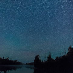 Nature - Stars over Poplar Lake - Terry Butler