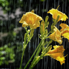 Assignment - Raindrops Keep Falling On the Flowers - Mick Richards