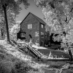 Merit Black and White - House in Forest in Infrared - Ken Wolter